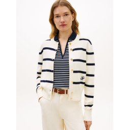 Tommy Hilfiger Kardigan damski Kobiety Bawełna biały, L