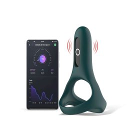 Magic Motion Rise - wibrujący pierścień na penisa sterowany aplikacją, dla mężczyzn (zielony)