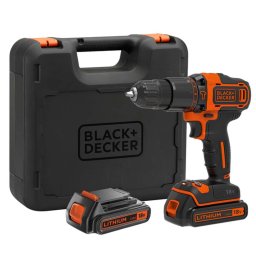 BLACK+DECKER - Akumulatorowa wiertarka udarowa 18 V, 2 akumulatory 1,5 Ah BDCHD18KB-QW