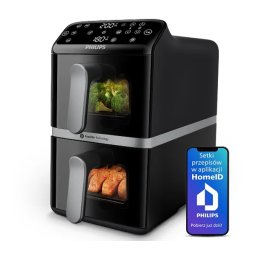 Philips Ovi Stacked Dual Basket NA461/00 2750W 10l Aplikacja mobilna