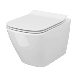 Cersanit City - Toaleta wisząca z deską SoftClose, CleanOn, biały S701-405