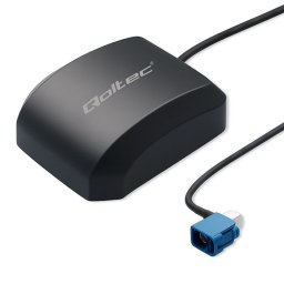 Qoltec Mobilna Antena GPS GLONASS z podstawą magnetyczną| dookólna | 28dBi | 50W | FAKRA