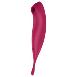 Satisfyer Twirling Pro - sterowany aplikacją wibrator łechtaczkowy (czerwony)