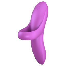 Satisfyer - wibrujący masażer na palec - wodoodporny, akumulatorowy - różowy