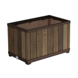 Plastikowa skrzynka na kwiaty Deco brick 81 l drewno jesionowe