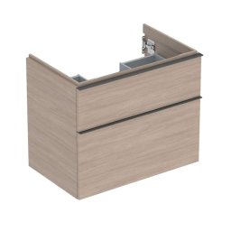Geberit iCon - Szafka podumywalkowa 74x62x48 cm, 2 szuflady, dąb 502.304.JH.1