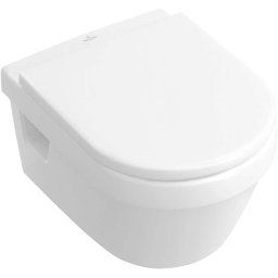 Villeroy & Boch Omnia Architectura - Toaleta wisząca z deską sedesową Combi-Pack, 370 mm x 530 mm, biała - Combi-Pack, z Ceramicplus 5684H1R1
