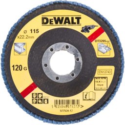 DeWALT Akcesoria - Ściernica lamelkowa, P120, średnica 115 mm DT3295