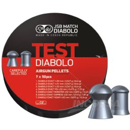 Zestaw śrutów JSB TESTER EXACT 350 szt. / 4,50; 4,51; 4,52; 4,53
