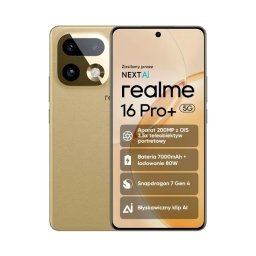 realme 16 Pro+ 5G 12/512GB 6,8" 144Hz 200Mpix Złoty