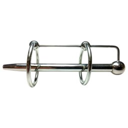 Rouge - dilator podwójny pierścień - stal nierdzewna - srebrny