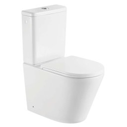 kielle Nefia - Zestaw WC kombi ze spłuczką i deską Softclose, Vortex Rimless, biały 30227000