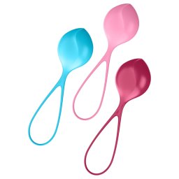 Satisfyer - kulki gejszy - zestaw 3 sztuki - silikon