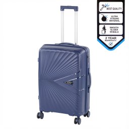 TraveLux Endure rednia walizka z tward pokryw 68x45x25 cm granatowa