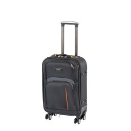 TraveLux lekka walizka kabinowa z mikkim odczepianym kkiem 55x40x20 cm czarna