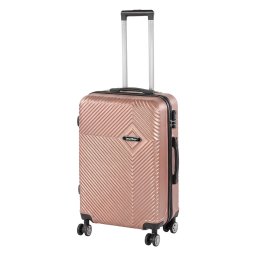 TraveLux Pro rednia walizka z tward pokryw 68x45x25 cm rowe zoto