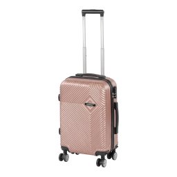Walizka kabinowa TraveLux Pro ze zdejmowanym kkiem 50x40x20 cm rowe zoto