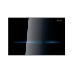 Geberit Sigma80 - Elektroniczne sterowanie spłukiwaniem, zasilanie sieciowe, szkło czarne 116.090.SG.6