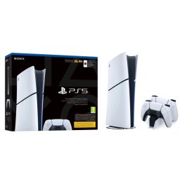 Sony PlayStation 5 Digital Slim E Chassis (PS5) 825GB + Dodatkowy Pad + Stacja Ładowania DualSense