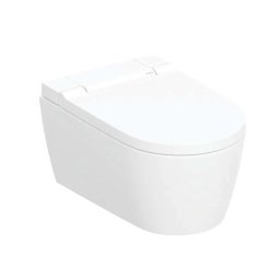 Geberit AquaClean - Bidet elektroniczny Sela z ceramiką, wiszący, TurboFlush, SoftClosing, KeraTect, biały 146.220.11.1