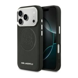 Karl Lagerfeld K Head Point Logo MagSafe do iPhone 17 Pro Max Czarny
