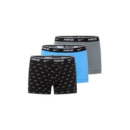 Nike Bokserki w 3-paku Mężczyźni Bawełna czarny|szary|niebieski, XL