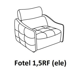 DAVOS Fotel 1,5RF ele z elektryczną funkcja relax