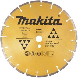 Makita Akcesoria - Diamentowa tarcza tnąca do betonu 300x25,4 mm D-56982