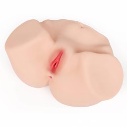 Kokos Maria - realistyczna sztuczna wagina i anus - tors - kolor naturalny