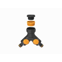Fiskars Przyłącze kranowe podwójne multi 1027061 do dwóch węży ogrodowych
