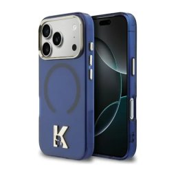 Karl Lagerfeld IML K Head Logo MagSafe do iPhone 17 Pro Niebieski