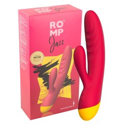 ROMP Jazz - wibrator z ramieniem na łechtaczkę i punkt G - wodoodporny - różowy