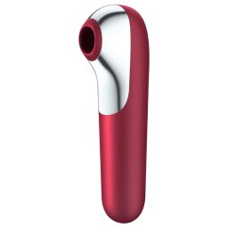 Satisfyer Dual Love - wibrujący stymulator łechtaczki sterowany aplikacją (czerwony)