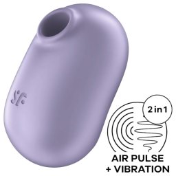Satisfyer Pro To Go 2 - bezprzewodowy, falami powietrza stymulator łechtaczki (fioletowy)