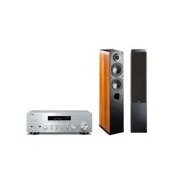 Yamaha R-N600A Srebrny, Indiana Line Nota 550 X Orzech