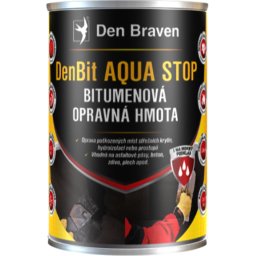 B2B Partner Bitumiczna masa naprawcza DenBit Aqua Stop, 3 kg, czarna