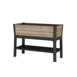 Plastikowa donica ogrodowa Deco z doln pk 110l drewno jesionowe