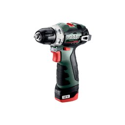 Metabo - Wiertarko-wkrętarka akumulatorowa 12 V, 2x akumulator Li-Power 2,0 Ah, ładowarka 601721500