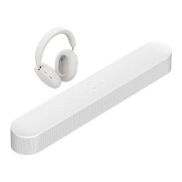Sonos Beam Gen2 4.1 Wi-Fi AirPlay Dolby Atmos + Słuchawki bezprzewodowe Sonos Ace Biały