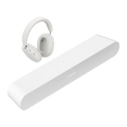Sonos Ray Wi-Fi AirPlay + Słuchawki bezprzewodowe Sonos Ace Biały