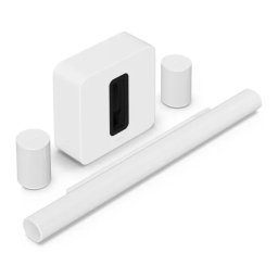 Sonos ARC Ultra Wi-Fi Bluetooth AirPlay Dolby Atmos + Głośniki Sonos Era 100 + Subwoofer Sonos SUB Gen4 Biały