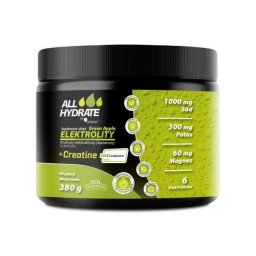 Aliness ALLHydrate Elektrolity + Creatine (Creapure) Green Apple 380 g 40 porcji