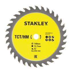 Stanley Akcesoria - Tarcza pilarska do drewna 140x12,7 mm, 32 zębów STA13005-XJ