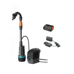Gardena - Pompa bębnowa 18 V AKU 2600 Comfort, 1x akumulator 2,5 Ah, ładowarka 14604-20