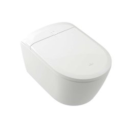 Villeroy & Boch ViClean - Bidet elektroniczny z ceramiką, wiszący, DirectFlush, CeramicPlus, SoftClosing, biel alpejska V16EN3R1