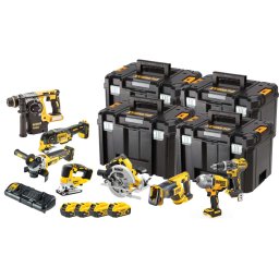 DeWALT Narzędzia - 17-częściowy zestaw narzędzi AKU, akumulatorów i ładowarki DCK865P4T