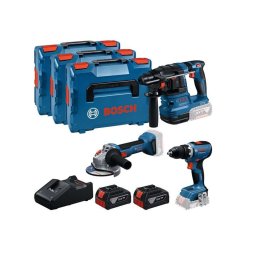Bosch - 9-częściowy zestaw narzędzi akumulatorowych, akumulatorów i ładowarki 0615A5009G