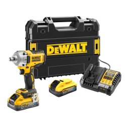 DeWALT Narzędzia - Akumulatorowy klucz udarowy 18 V, 2 akumulatory 5,0 Ah DCF891H2T