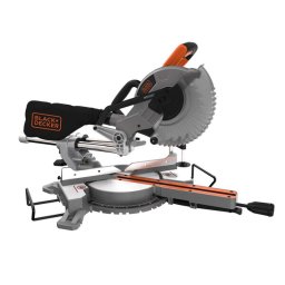 BLACK+DECKER - Elektryczna piła ukośnica 216 mm, 1600 W, z posuwem BES700-QS
