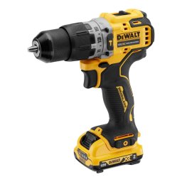 DeWALT Narzędzia - AKU wiertarka udarowa 12V, 2x akumulator 2,0 Ah XR, ładowarka DCD706D2